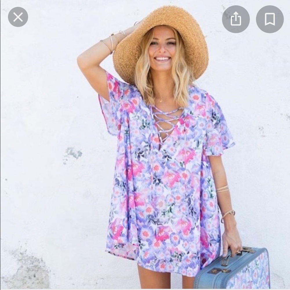 Show me your mumu poppy daze lace up Kylie dress